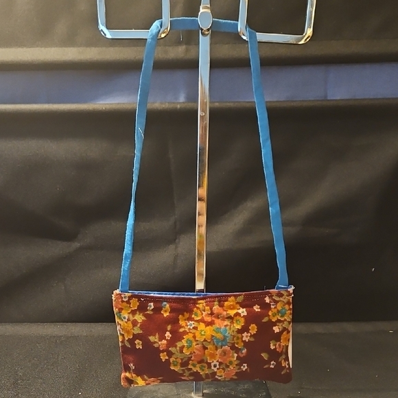 Floral Patterned Women's Bag with Blue Strap - Picture 1 of 1